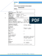 Ficha Técnica Mínima Retroexcavadora