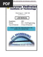 Ge6261 Computer Aided Drafting and Modeling Lab (Civil)