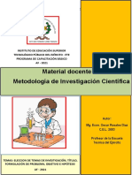 Material Docente Del Curso de Metodología de Investigación Científica