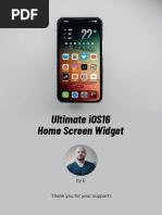 Ultimate Ios16 Home Screen Widget: Bye Thank You For Your Support!