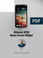 Ultimate Ios16 Home Screen Widget: Bye Thank You For Your Support!
