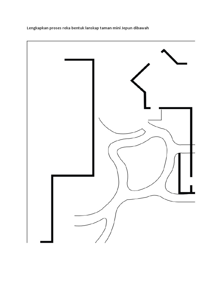 Lengkapkan Proses Reka Bentuk Lanskap Taman Mini Jepun Dibawah | PDF