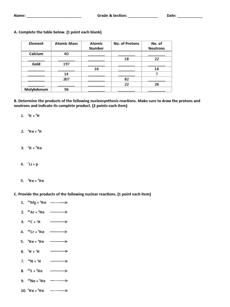 Grade 11 Physical Science Topics