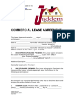 Commercial Lease Agreement for Jaddem Pvt Ltd Office Space