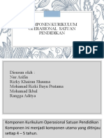 Komponen Kurikulum Operasional Satuan Pendidikan