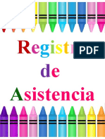 Registro de Asistencia Ediatble 2022 2023