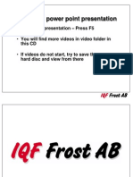 IQF Frost AB Power Point Presentation