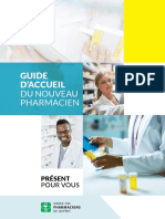 Guide D'Accueil: Du Nouveau Pharmacien
