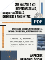 Aprendizagem No Século Xxi: Aspectos Biopsicossociais, Neuro Funcionais