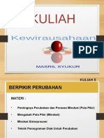 Kuliah 5 Kwu - Berpikir Perubahan