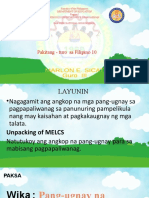 Pakitang - Turo Sa Filipino 10