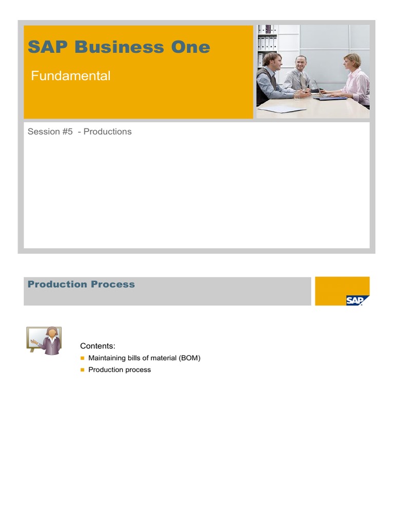 Sap business one fundamental pdf logistics business