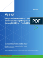 Analysis and Presentation of Cumulative Antimicrobial Susceptibility Test Data Approved Guideline-Fourth Edition