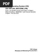 LINUX Operating System (OS) On Virtual Machine (VM)