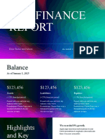 Black and Green Professional Gradient Finance Report Finance Presentation