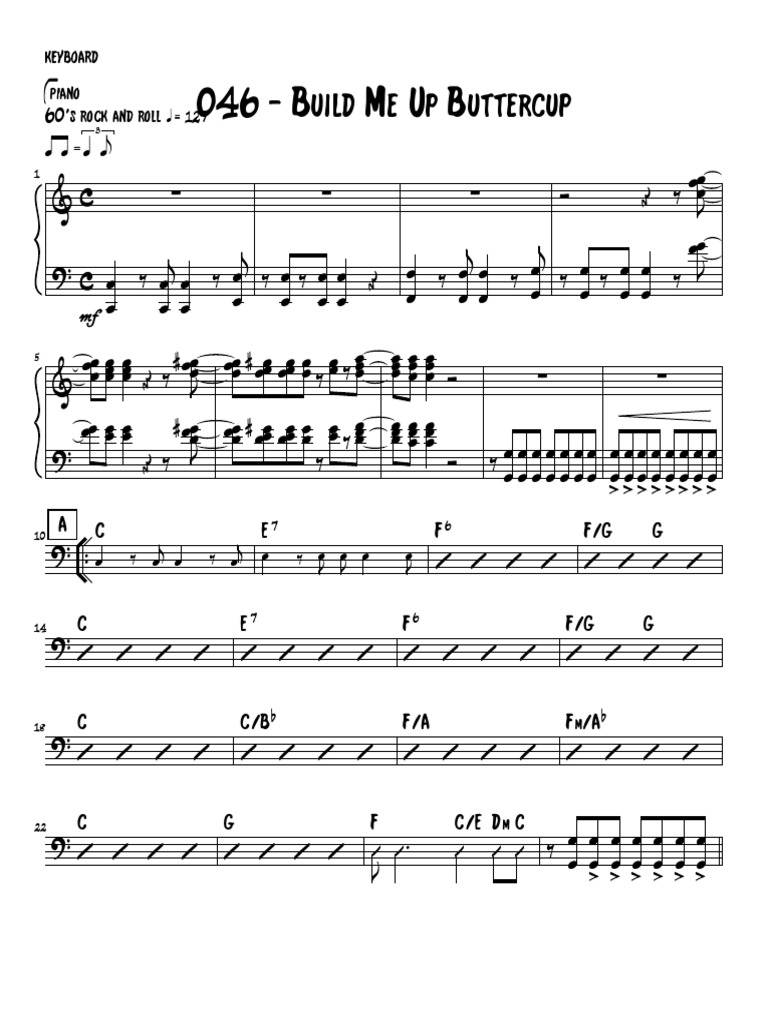 046 Build Me Up Buttercup Keyboard 2 PDF