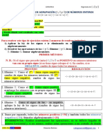 Supresión de signos de agrupación