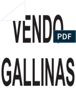 Vendo Gallinas