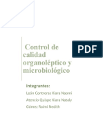Control de Calidad Organoléptico y Microbiológico: Integrantes