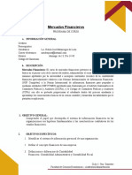 Programa de Curso Mercados Financieros 2023