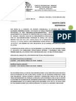 Asunto Carta Responsiva: Intelli Site Solutions, S.A.P.I. de C.V. Presente