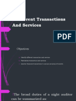 Different Transactions and Services-1