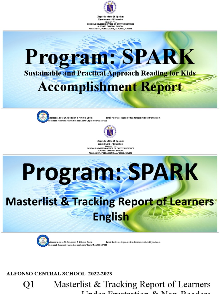 SPARK Reading Program Report 2022-23 | PDF