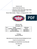 Tugas Kelompok 3 Ekonomi Regional (Tipologi Kllasen)