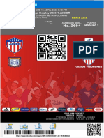 Liga Betplay 2023-1 JUNIOR: JUE 13 ABRIL 2023 8:10 PM Estadio Metropolitano Admisión Gral. Puerta Modulo 3
