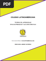Colegio Latinoamericana: Teorías Del Aprendizaje