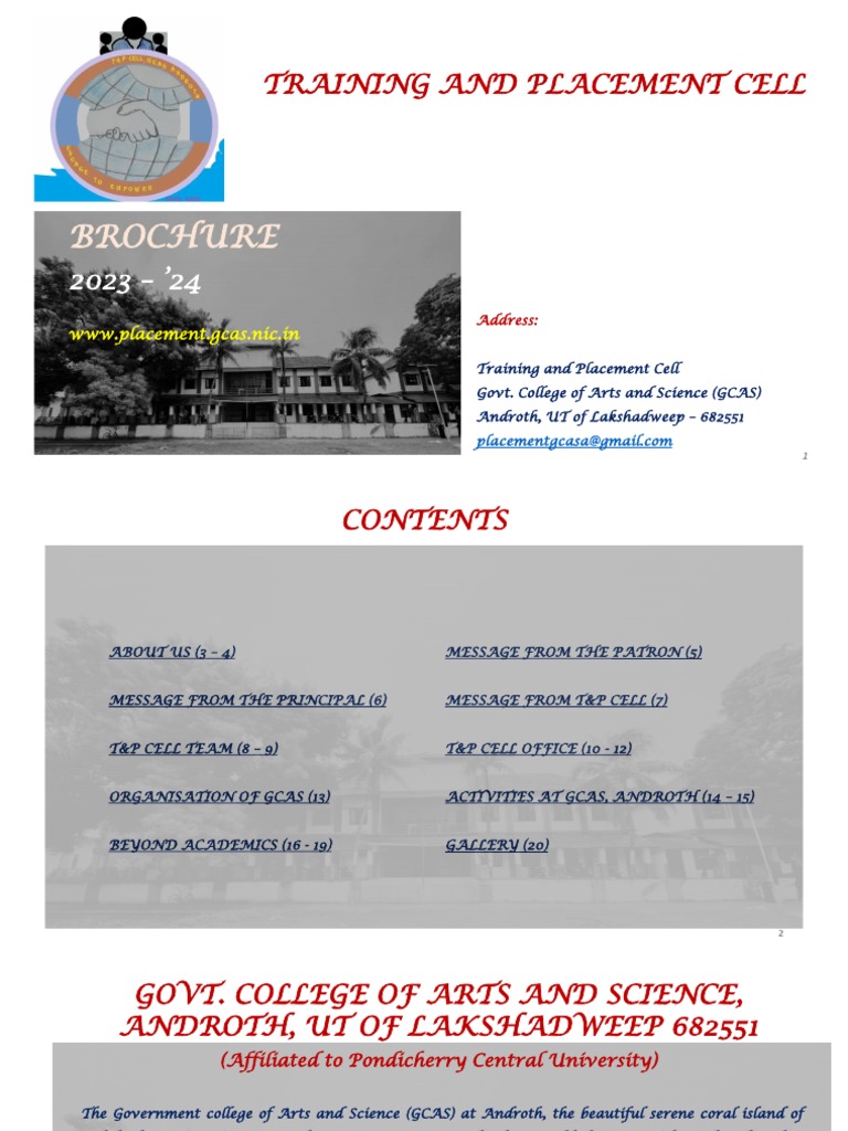 GCAS Androth Placement Guide | PDF | College