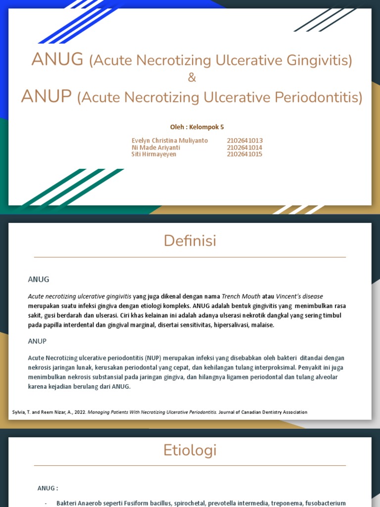 Perbandingan ANUG dan ANUP dalam Periodontitis | PDF