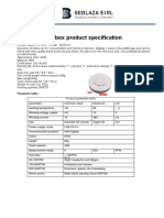 CO Box Product Specification: Parameter Table