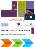 URGENCIAS OFTALMOLOGICAS. Diplomado 4