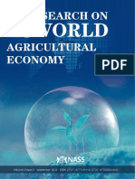 Research On World Agricultural Economy - Vol.2, Iss.3 September 2021