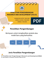 Penelitian Pengembangan Research and Development (R & D) : BAROKATUN SAFITRI / 706522002 SYARIFA A ALATAS / 706522009