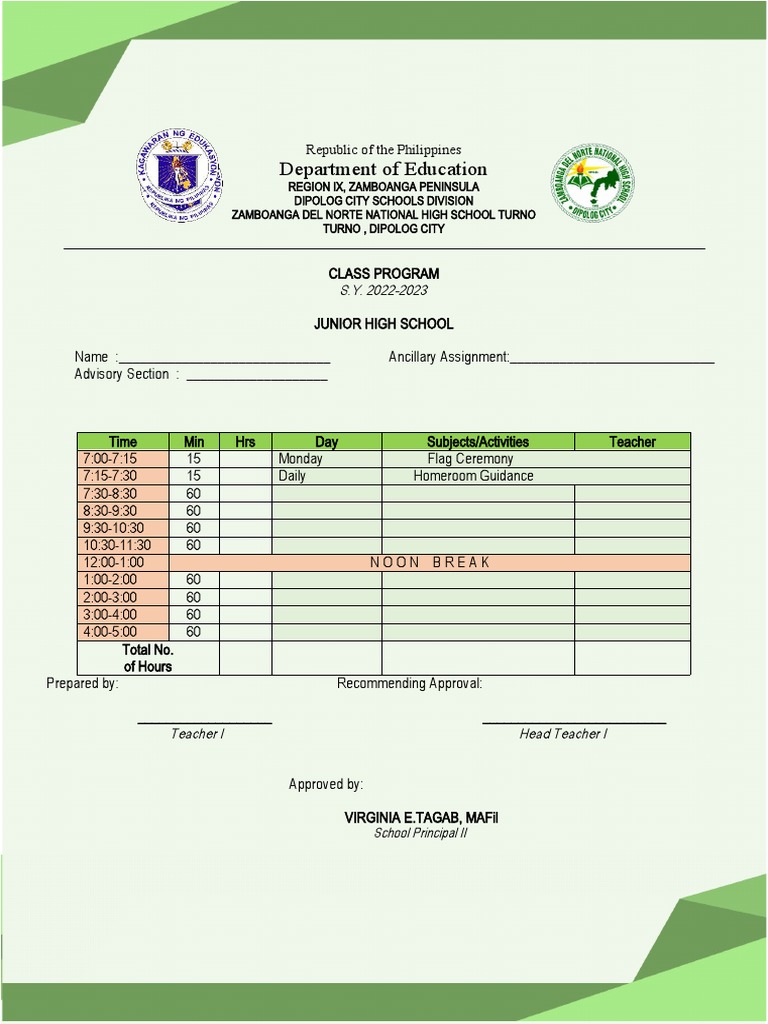 Department of education republic of the philippines pdf