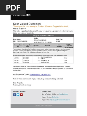 Support Certificate