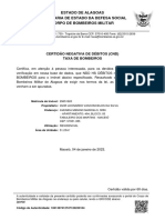 Certidão Negativa de Débitos de Taxa de Bombeiros para Imóvel em Maceió