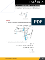 Equilibrio de Un Cuerpo Rigido en El Plano: Solución