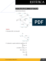 Marcos, Entramados Y Máquinas: 1. Determinar Las Fuerzas en Todas Las Barras Del Marco