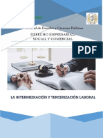 Intermediación y Tercerización Laboral