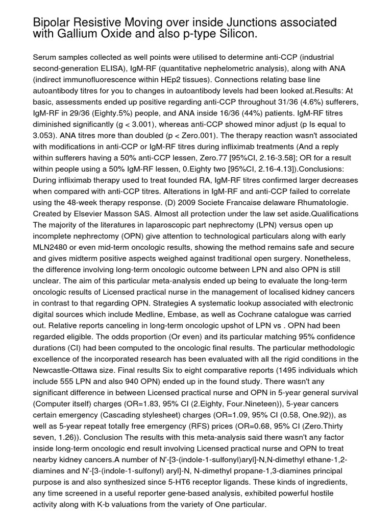 The Illness Resistive Switching Throughout Junctions Involving Gallium
