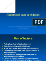 Abdominal Pain in Children