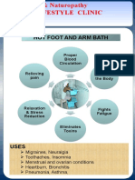 Hot Foot and Arm Bath: Proper Blood Circulation Cleanse The Body Relieving Pain