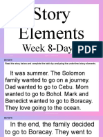 Story Elements: Week 8-Day 3