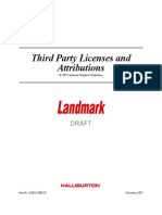 Third Party Licenses and Attributions DRAFT