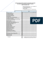 Daftar Simak Dokumen/Rekaman Pelaksanaan Pekerjaan Monitoring Pelaksanaan Kepatuhan Internal Tahun Anggaran 2019