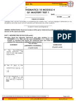 Mathematics 10 Module 4