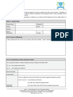 Clinton Institute Student Withdrawal Form